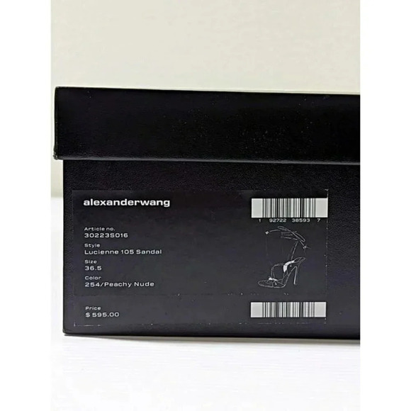 Alexander Wang Women's Lucienne 105 Ankle Tie Heel Sandals Size 36.5 (MSRP $595) - Picture 12 of 12